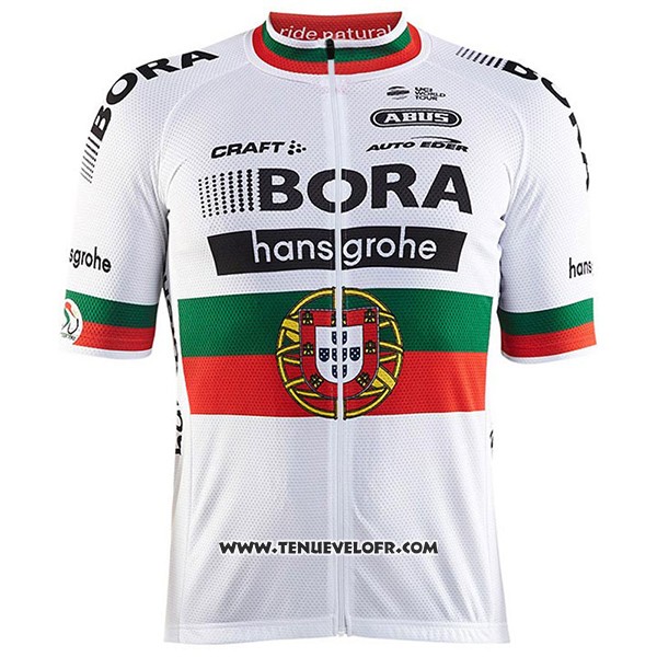 2017 Maillot Ciclismo Bora Champion Portogallo Manches Courtes et Cuissard